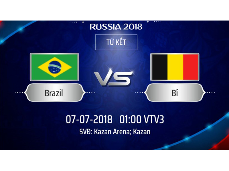 Link Sopcast Brazil Vs Bỉ 7/7/2018